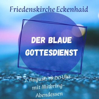 Blauer Punkt auf blauem Hintergrund