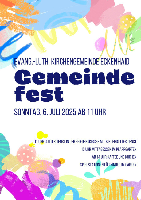 Plakat Gemeindefest 2025